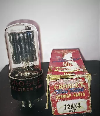 $12 • Buy Crosley 12AX4GTB Damper Diode Vacuum Tube NOS NIB Tested Free Shipping