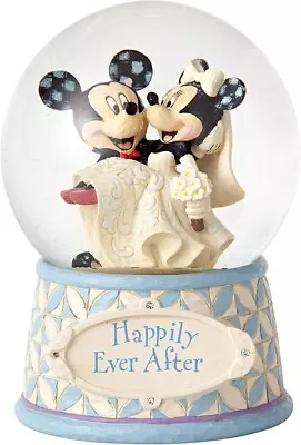 £180.78 • Buy Disney Traditions Mickey & Minnie Wedding Snow Globe Enesco Figure New Import