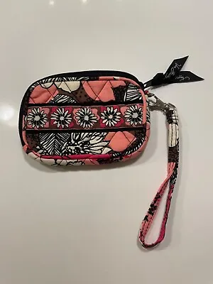 Vera Bradley Mocha Rouge Small Wristlet Wallet Retired Print New Without Tags • $16.50