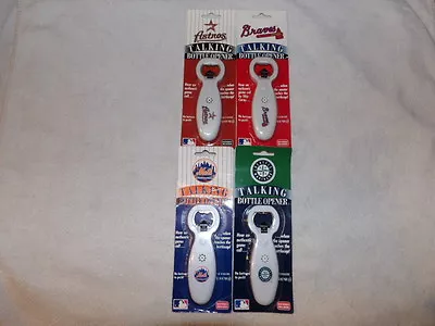 Mlb Various Teams Talking Bottle Opener Cubs Braves Astros Phillies Cardinals • $31.49