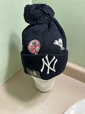 Ny Yankees New Era Winter Knit Cuffed Pom Beanie Hat • $29.99