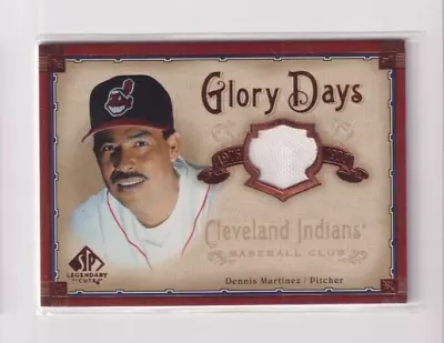 Dennis Martinez 2005 Sp Legendary Cuts Glory Days Game Used Jersey Card Indians • $0.99