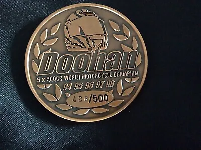 Mick Doohan Official Limited Edition Bronze Collector Medallion From 1999 • $48.01