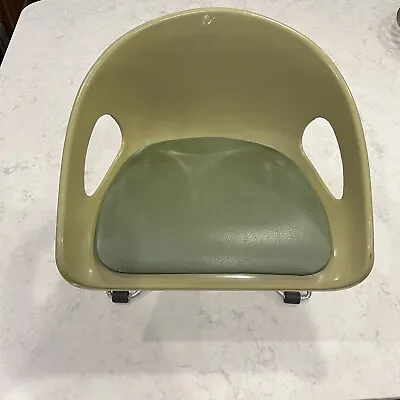 Vintage Mid-Century Modern COSCO Child’s Booster Seat Avocado Green Atomic • $40