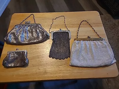 4 WHITING & DAVIS Mesh Hand Bag Purses Lot • $49