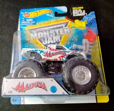 MADUSA Monster Jam Truck 1:64 BATTLE SLAMMER SERIES 2014 Hot Wheels OFF-ROAD New • $19.95