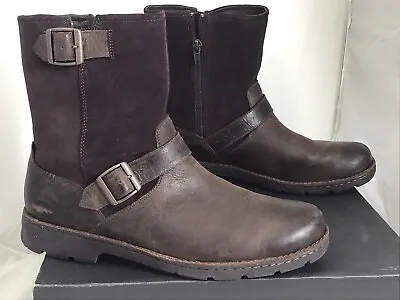 NIB Ugg Men's Messner Waterproof Leather Sheepskin Brown Buckle Boots Size 13 • $55