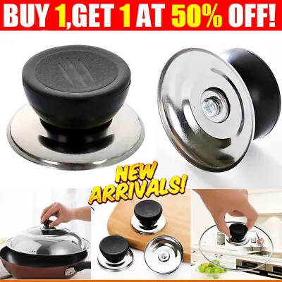 1x Replacement Lid Knobs Cap For Glass Lid Pot Kitchen Knob Handle Pan Cover • £2.05