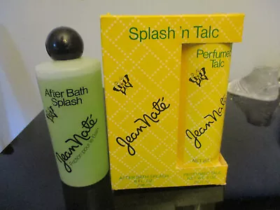 Vintage JEAN NATE After Bath Splash 8 FL Oz + Perfumed Talc 3 OZ Box • $24.99