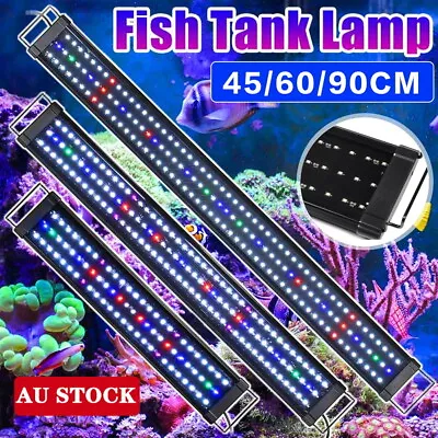 $36.05 • Buy 45/60/90cm Aquarium Light Lighting Full Spectrum Plant Fish Tank Bar LED Lamp AU