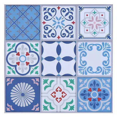 Art3d 5-Pack 3D Peel And Stick Backsplash Tile 12x12 Vinyl Gray Talavera Mexica • $16.99