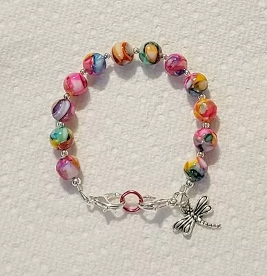 Rainbow Mother Of Pearl Medical Alert ID Replacement Bracelet 6.5  • $9.50