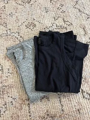 J Crew Open Back Tie Tank Top Lot Small Medium Black Green • $18.49