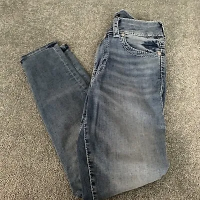 TRUE RELIGION Halle Mid Rise Super Skinny Jeans Size 29 Medium Wash Womens • $27