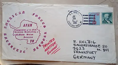 1978 UNITED STATES NAVY FIRST ANTARCTIC TV BROADCAST McMURDO STATION COVER • $8.83