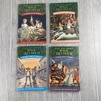 Mary Pope Osborne Magic Tree House Different Volume Story Books Set Of 4 • $18.75