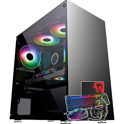 Gaming PC Gaming Computer Tower AMD Ryzen 5 4600G 16GB RAM HDD 1TB • $799