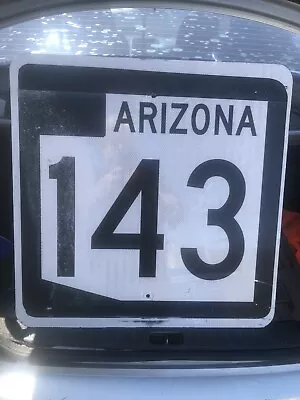 Highway Street Sign  Used  “143”.  24” X 24” • $38
