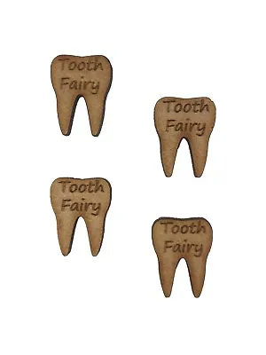 20x Tooth Fairy Teeth 2cm Wood Craft Embelishments Laser Cut Shape MDF • £3.15