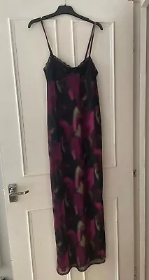 Miss Selfridge Mesh Maxi Cami Slip Dress - Size 8 - Worn Once • £28