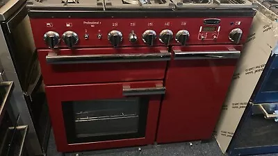 New Unboxed Rangemaster  Professional Plus 90 Natural Gas Fsi Cranberry • £1599.99