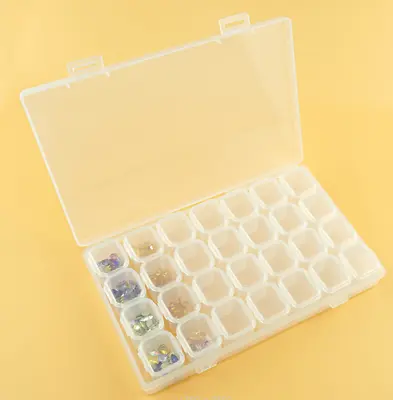 £3.95 • Buy 28 Compartment Plastic Jewelry Craft Storage Box Case Beads Container Organizer