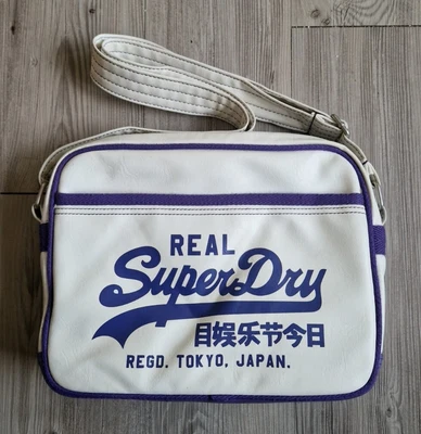 £20 • Buy Superdry Mini Alumni Croos Body Bag - White & Purple 