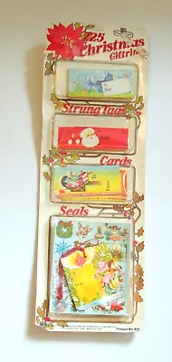 $18 • Buy Vintage Christmas Tags Giftrims Strung Tags Cards Seals Papercraft Sealed Pkg.