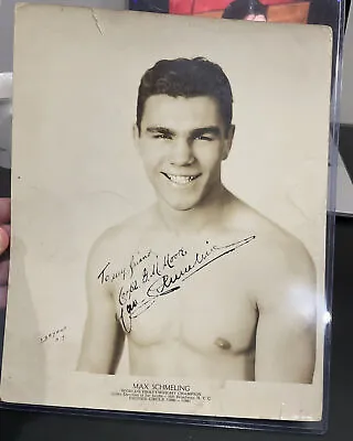 Max Schmeling Signed Boxing Photo JSA COA  Autograph World Champion 8x10 Vintage • $375