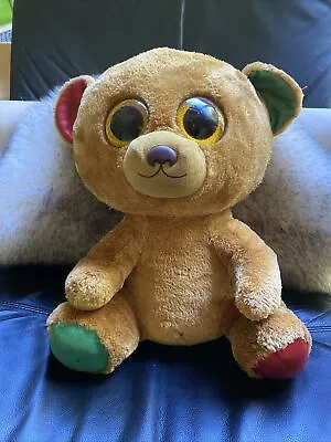 Ty Beanie Boos BELLA Bear 17 Inch LARGE 40cm. XMAS BOO Used • $90