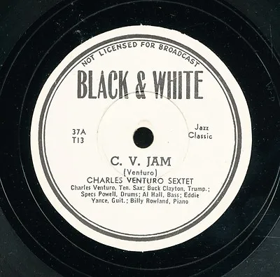 78tk- Jazz-BLACK & WHITE 37-Charles Venturo Sextet • $18