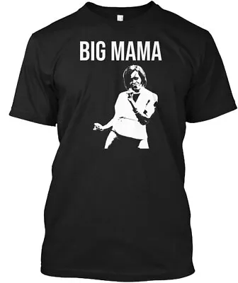 BIG MAMA Michelle Obama White Ink Tee T-Shirt Made In The USA Size S To 5XL • $21.99