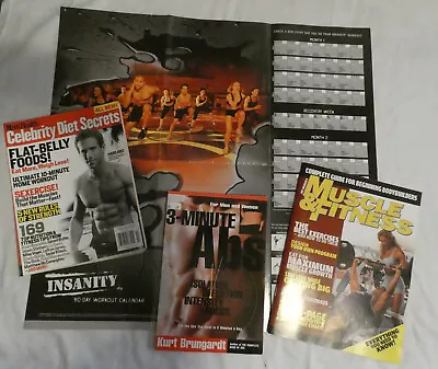 3-Minute Abs- Men's Health Celebrity Diet Secrets- Muscle & Fitness Magazine LOT • $6.99