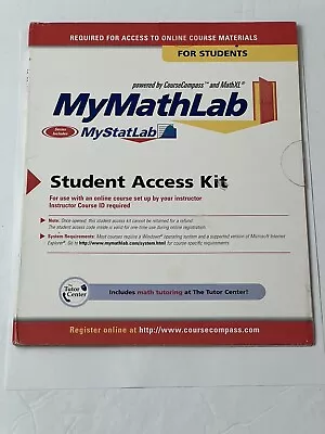 MyMathLab: Student Access Kit (2006 3rd Edition) Unused - Pearson • $17.95