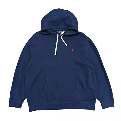 Ralph Lauren Pullover Hoodie In Navy Blue Size XXL | Sweatshirt • £32