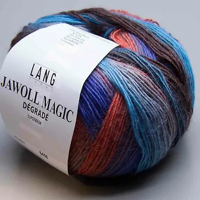 Lang Yarns Jawoll Magic Degrade 21 - Ll 1312 4/12ft/3.5oz - Needle Thickness • $9.54