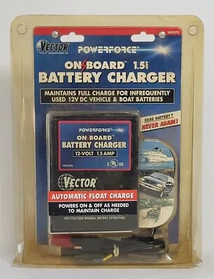 Vector Powerforce On-Board 1.5 Amp Automatic Maintenance Battery Charger VEC070 • $39.99