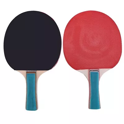 Table Tennis Bat Racket Se Rubber T PingPong Wear-resistance 1 Pair 3 Balls • $30.85