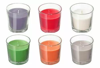 IKEA SINNLIG SCENTED CANDLES In Glass 25 - 40 Hours 7.5cm Wedding Party Occasion • £5.99