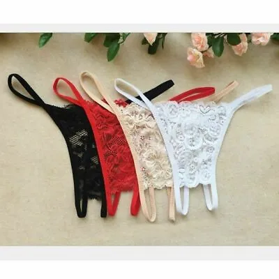 ☆USA☆ Sexy Women Lace Thong G-string Panties Lingerie Underwear Crotchles T-back • $5.95