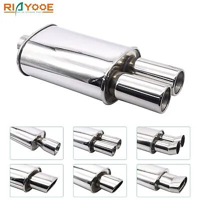 Car Exhaust Muffler Pipes Tailpipe System Sport Mufflers Turbo Sound Boost • $245.38