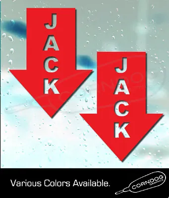 Jack Point (PAIR) STICKER VINYL DECAL JDM TUNING RACE RALLY HONDA SUBIE MAZDA • $4.24
