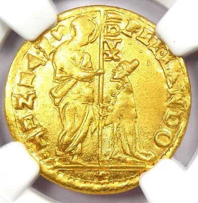 1539-45 Italy Venice Gold Christ Lando Ducat Coin - Certified NGC MS63 (BU UNC) • $1410.75