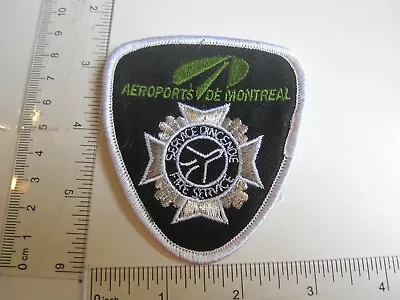 Vintage Aeroports De Montreal Fire Service Incendie Collectable Patch BIS • $10.99