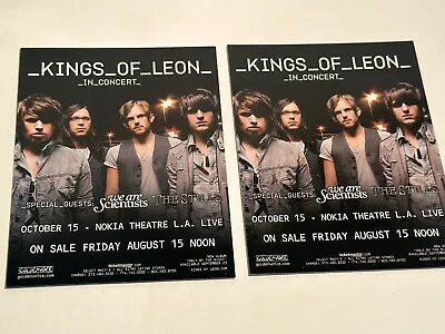 KINGS OF LEON 2008 Only By The Night Tour Lot Of 2 Promo Postcards Los Angeles • $9.99