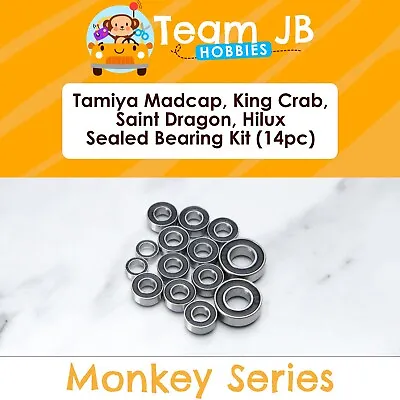 Tamiya Madcap King Crab Saint Dragon Hilux - 14 Pcs Sealed Bearings Kit • $27.09