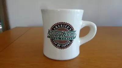 Vtg Krispy Kreme America's Donuts Diner Coffee Cup Mug 70's Retro Ceramic White • $12