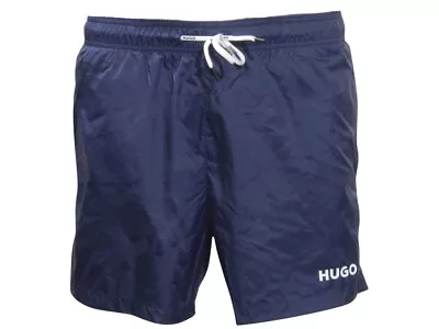 Hugo Boss Men's Haiti Swimwear Dark Blue Shorts Quick Dry Swim-Trunks • $58