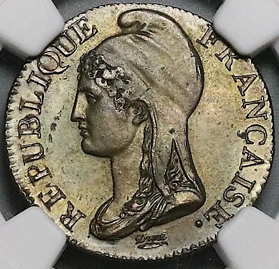 1795-A NGC MS 63 France 5 Centimes L'an 4 Directoire Paris Mint Coin (23111504C) • $395