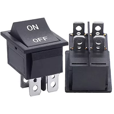 /2Pcs Rocker Switch 4 Pins 2 Position ON/Off AC 10A/125V 6A/250V DPST Car Boa... • $10.69